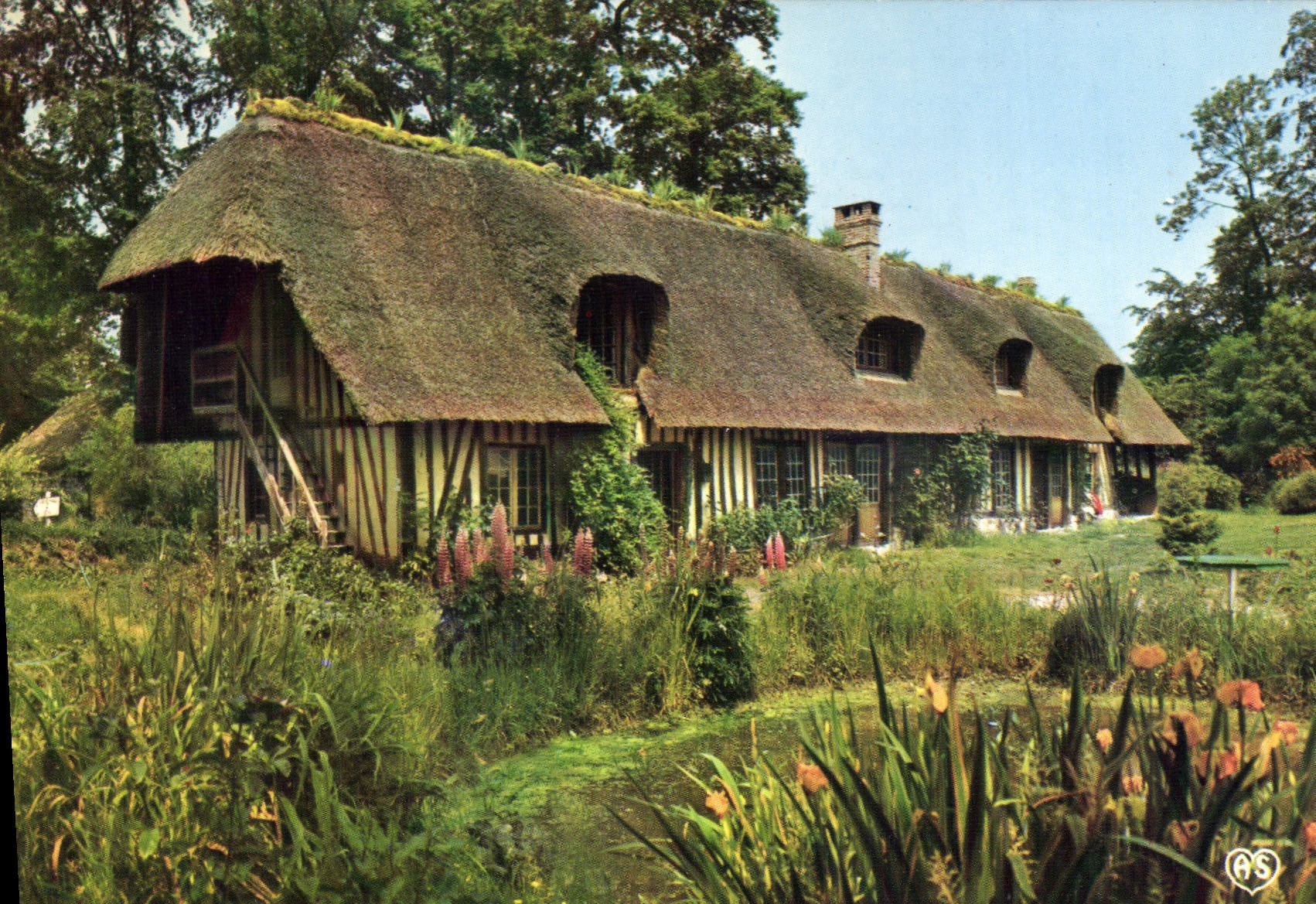 CPA Chaumiere Normande 