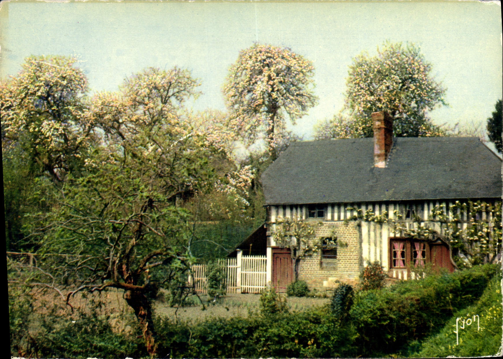 CPM Couleurs et lumiere de France en Vallee d'Auge la luxuriante Normandie Barage Normand 