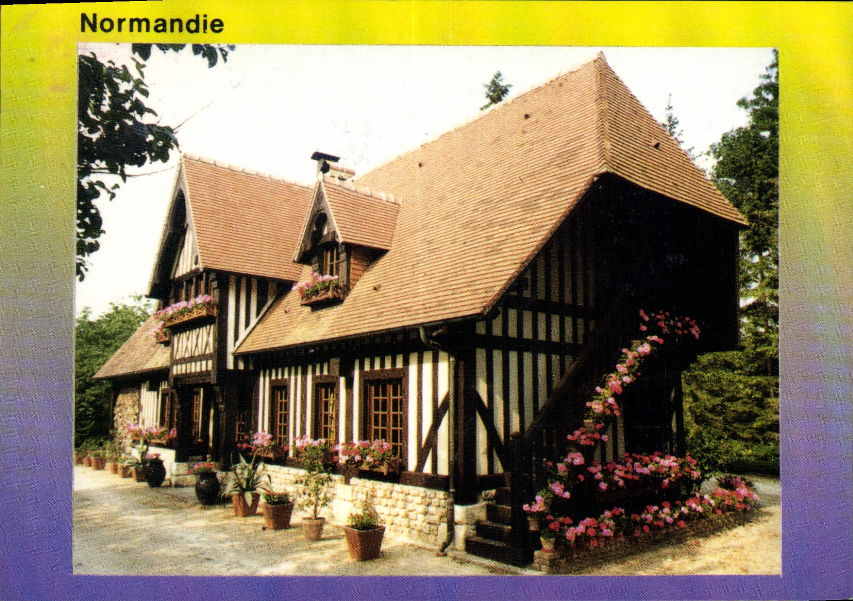 CPM Maison normandie fleurie 