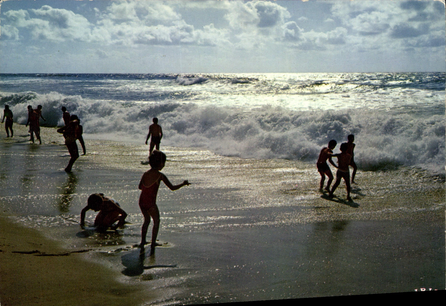 CPM Cote Atlantique Vieil ocean dans tes rivages Flotte comme un ciel ecumant 