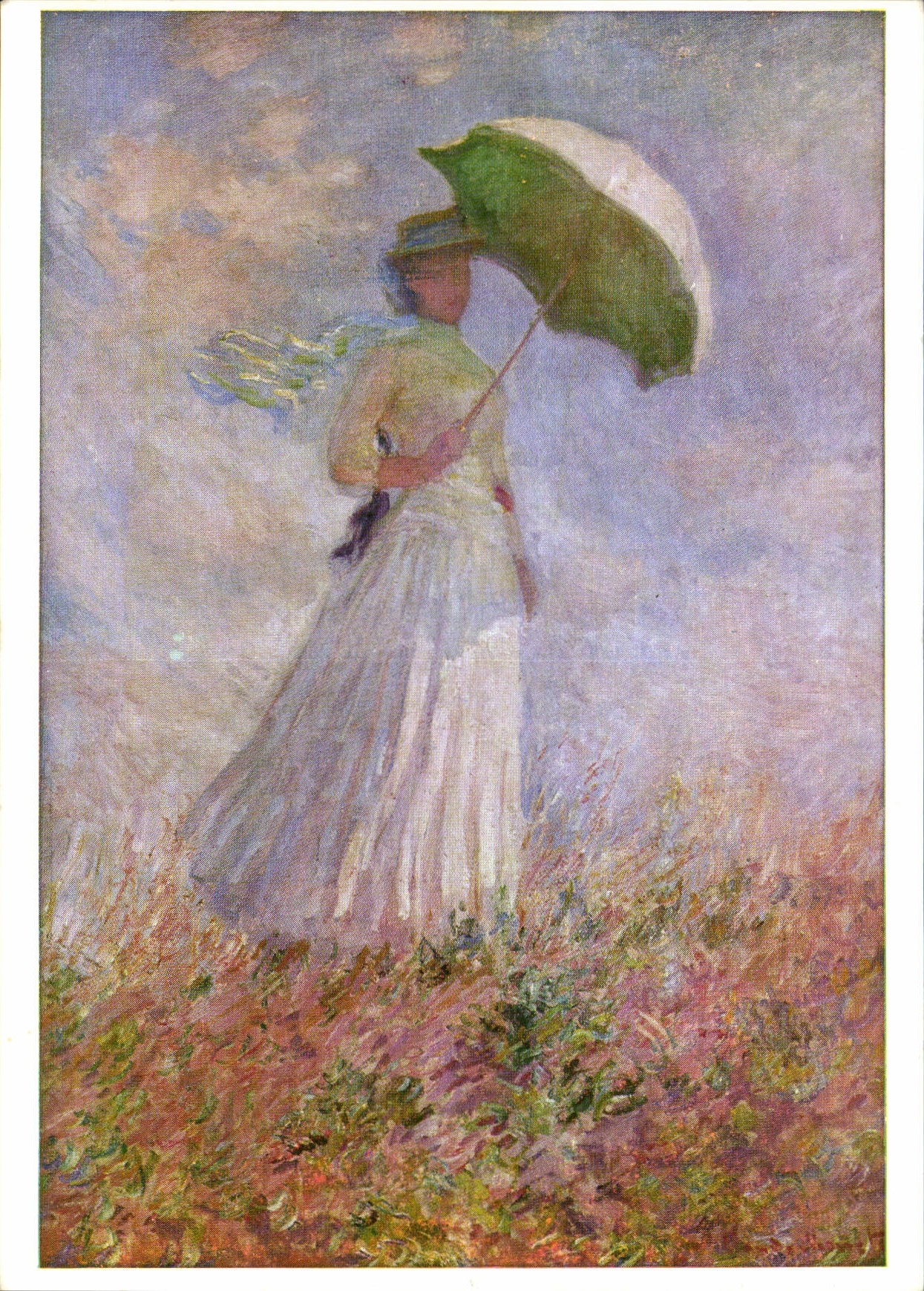 CPM Claude Monet 1840 1926 Femme a l'ombrelle 