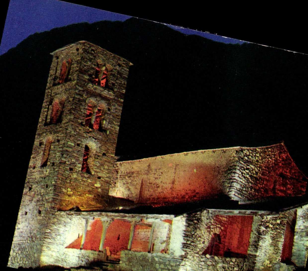 CPM Saint Joan de Casellas Illumine la nuit