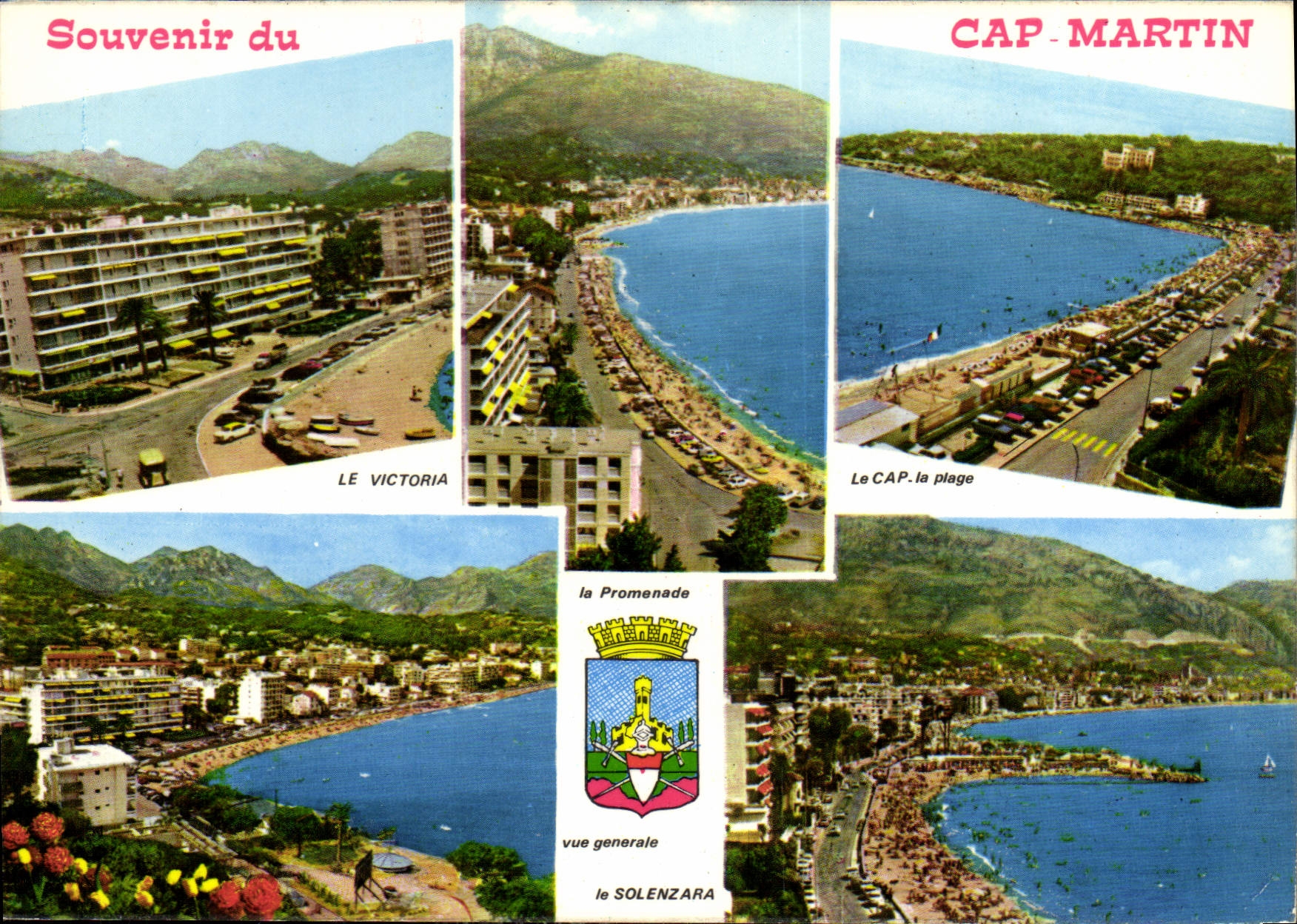 CPM Cote d'Azur Menton Le Cap Martin vue generale la promenade les plages 