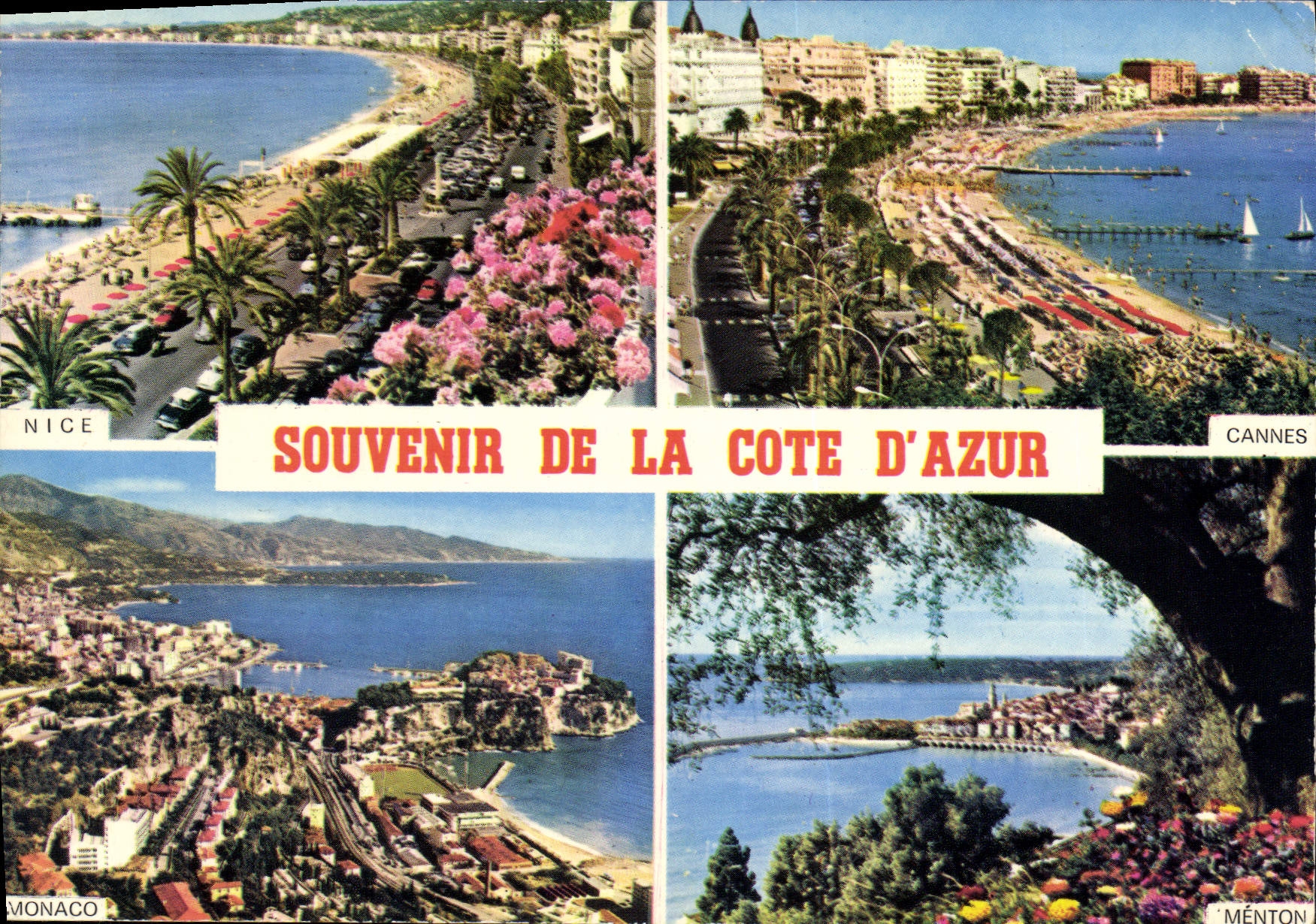 CPM Souvenir de la Cote d'Azur 
