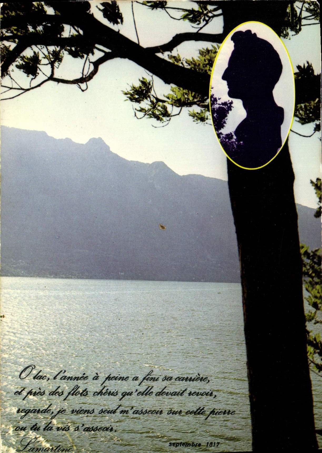 CPM Images de Chez Nous Le Lac du Bourget Savoie Site celebre par Lamartine dans son poeme du Lac ap