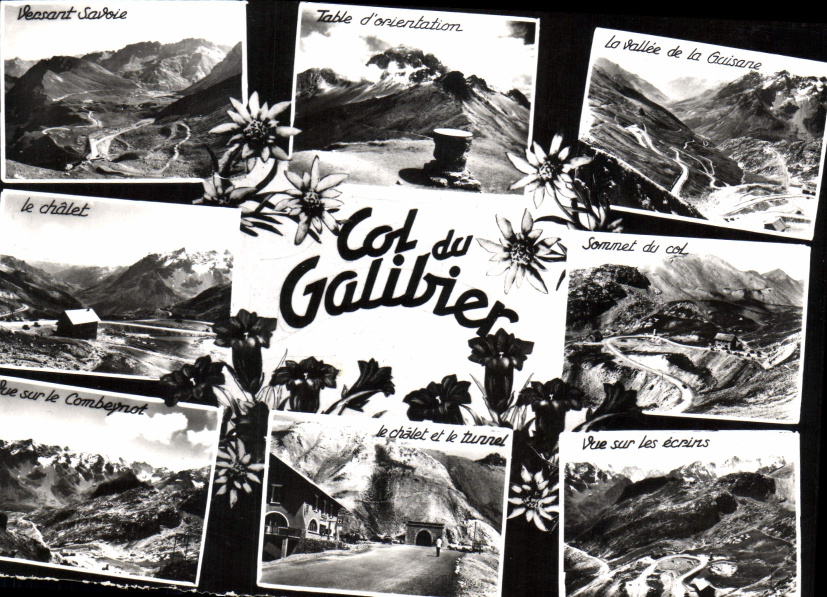 CPM Route des grandes Alpes col du Galibier Souvenir