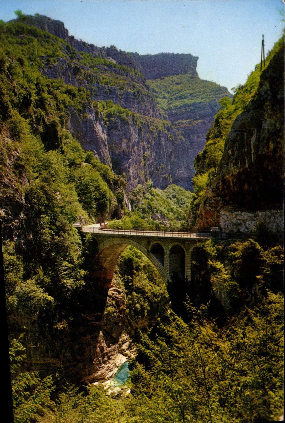 CPM Cote d'Azur French Riviera Les Gourges du Loup le pont de l'Abime 