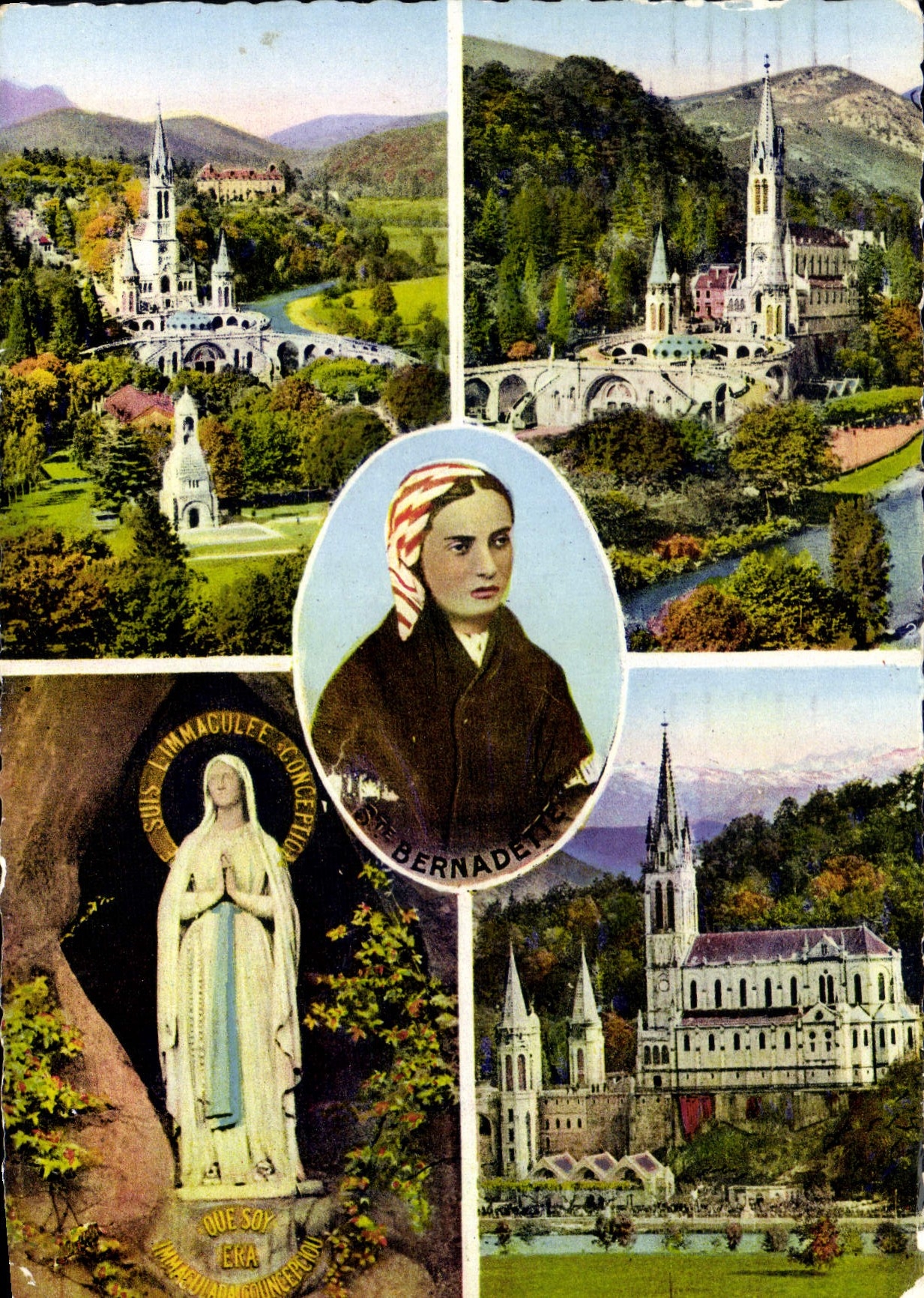 CPM Souvenir de Lourdes H P 