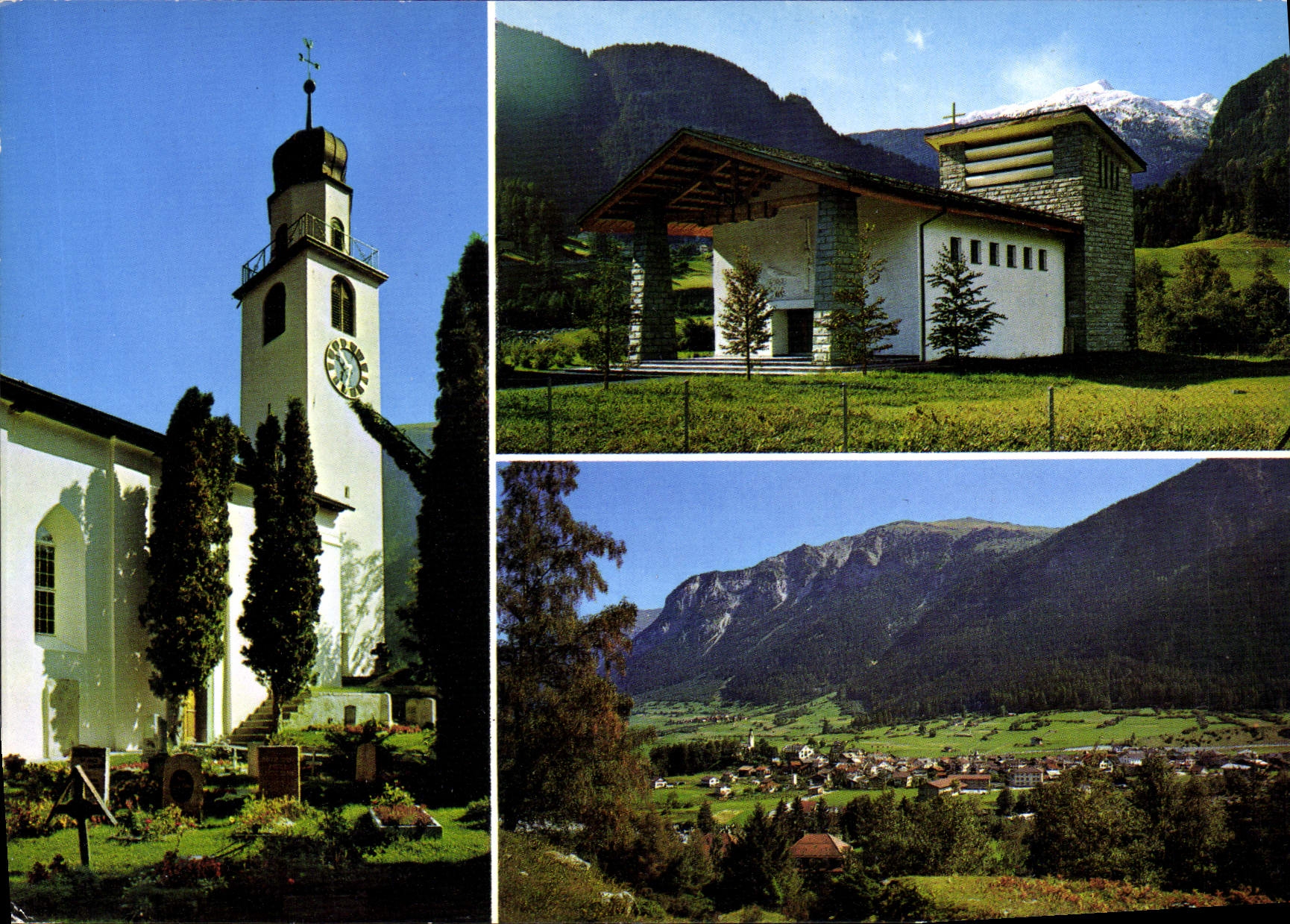 CPM Andeer Badekurort Kath Kirche Evang Kirche