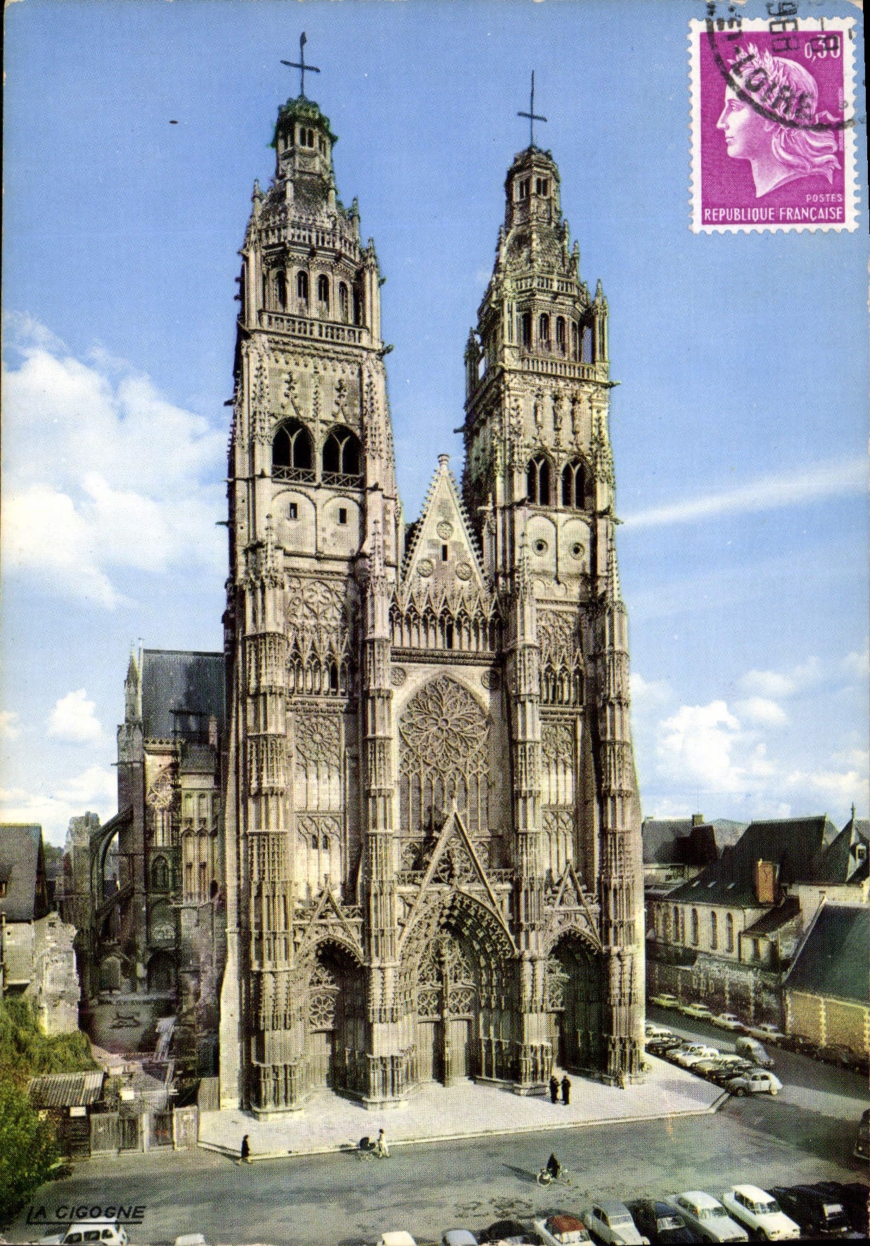 CPM Tours Indre et Loire la Cathedrale St Gatien 