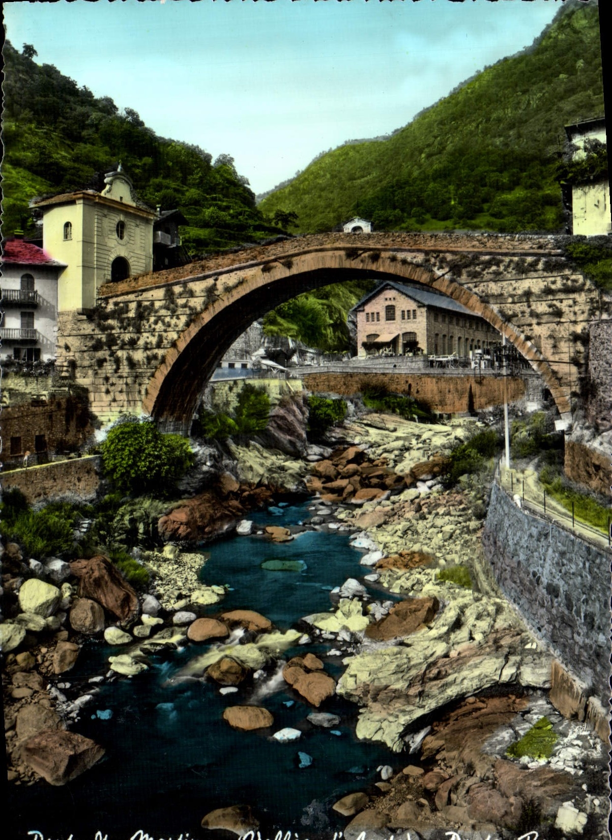 CPM Pont St martin Vallee d'Aoste Ponte Romano