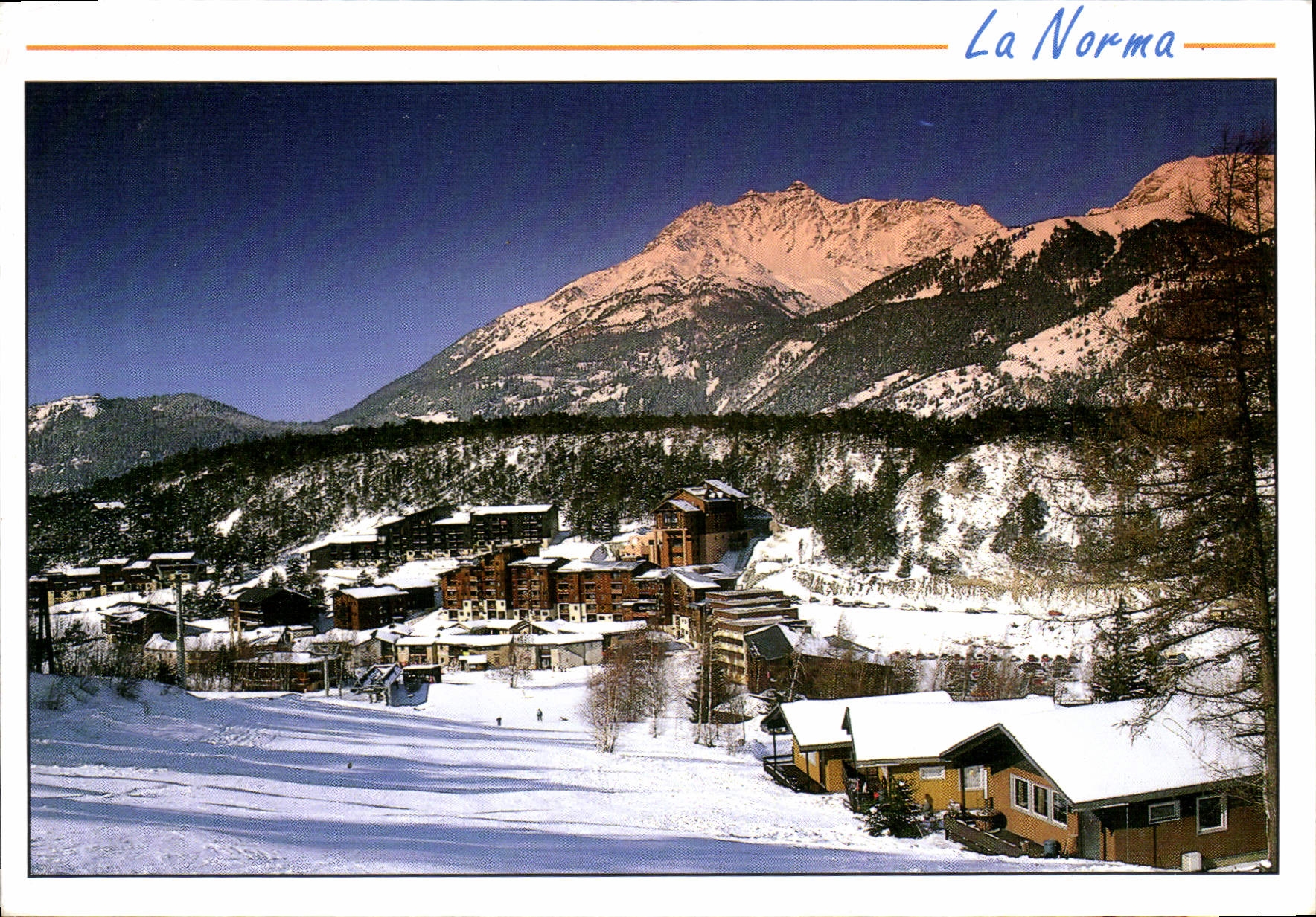 CPM La Norma Savoie La montagne a sa station Echappee sur la station 