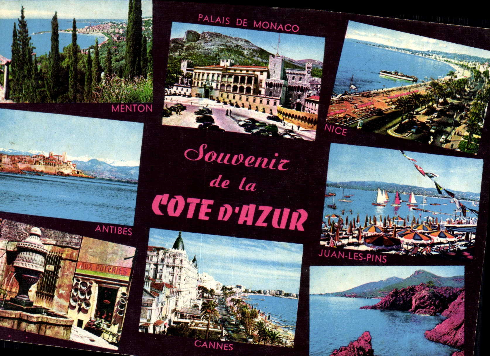CPM Souvenir de la Cote d'Azur