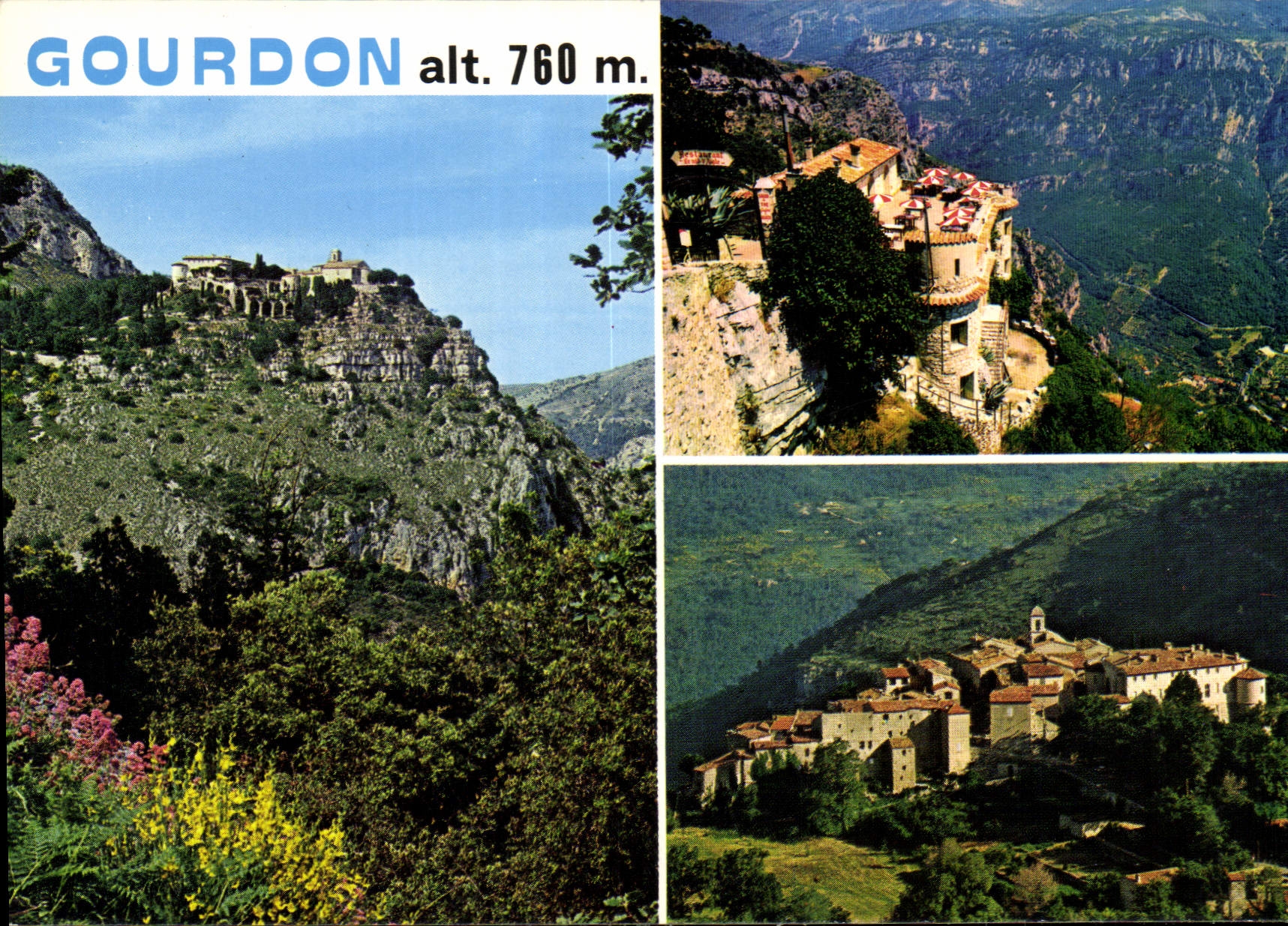 CPM Cote d'Azur French Riviera L'arriere pays pittoresque Gourdon 