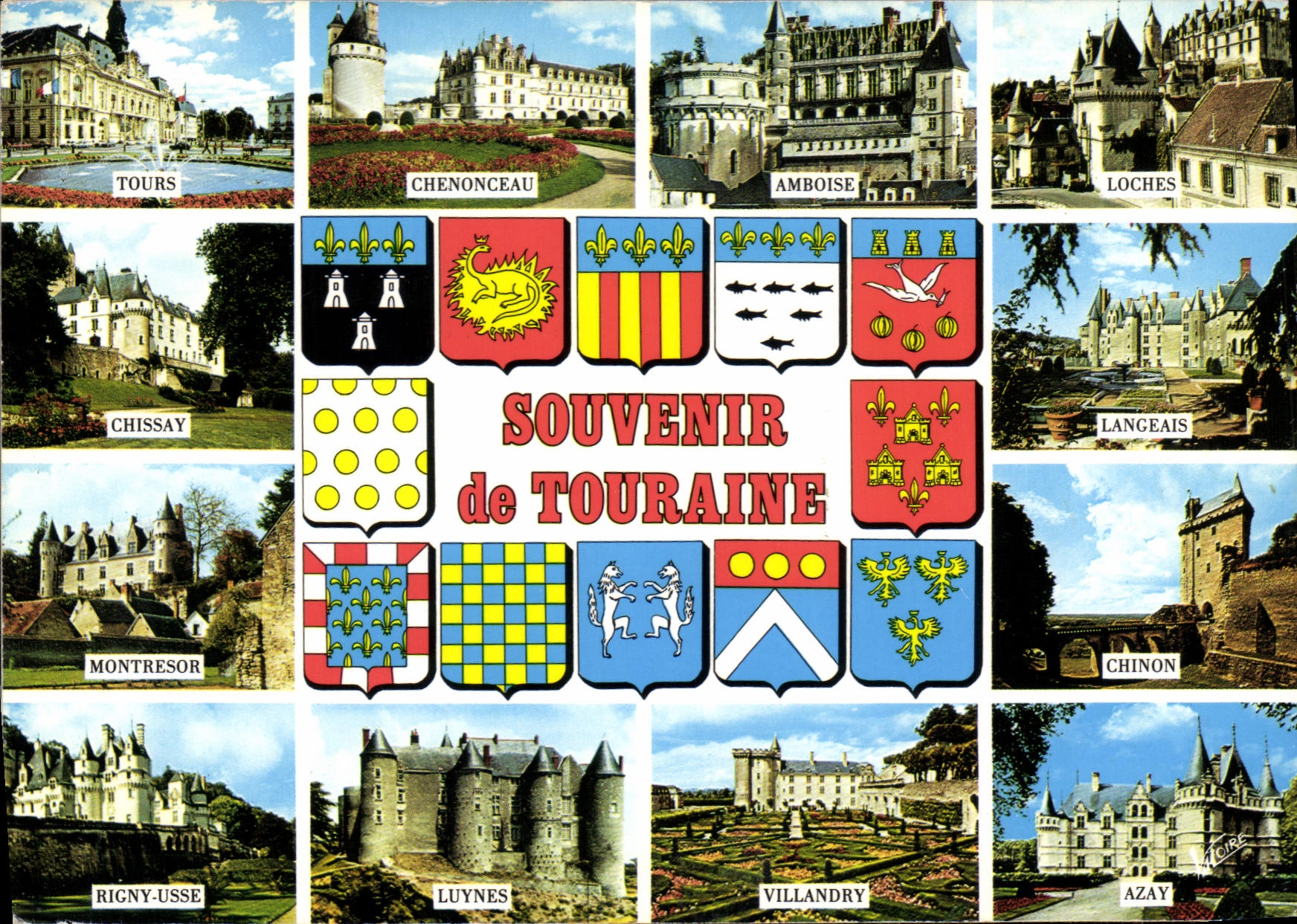 CPM Souvenir de Touraine 