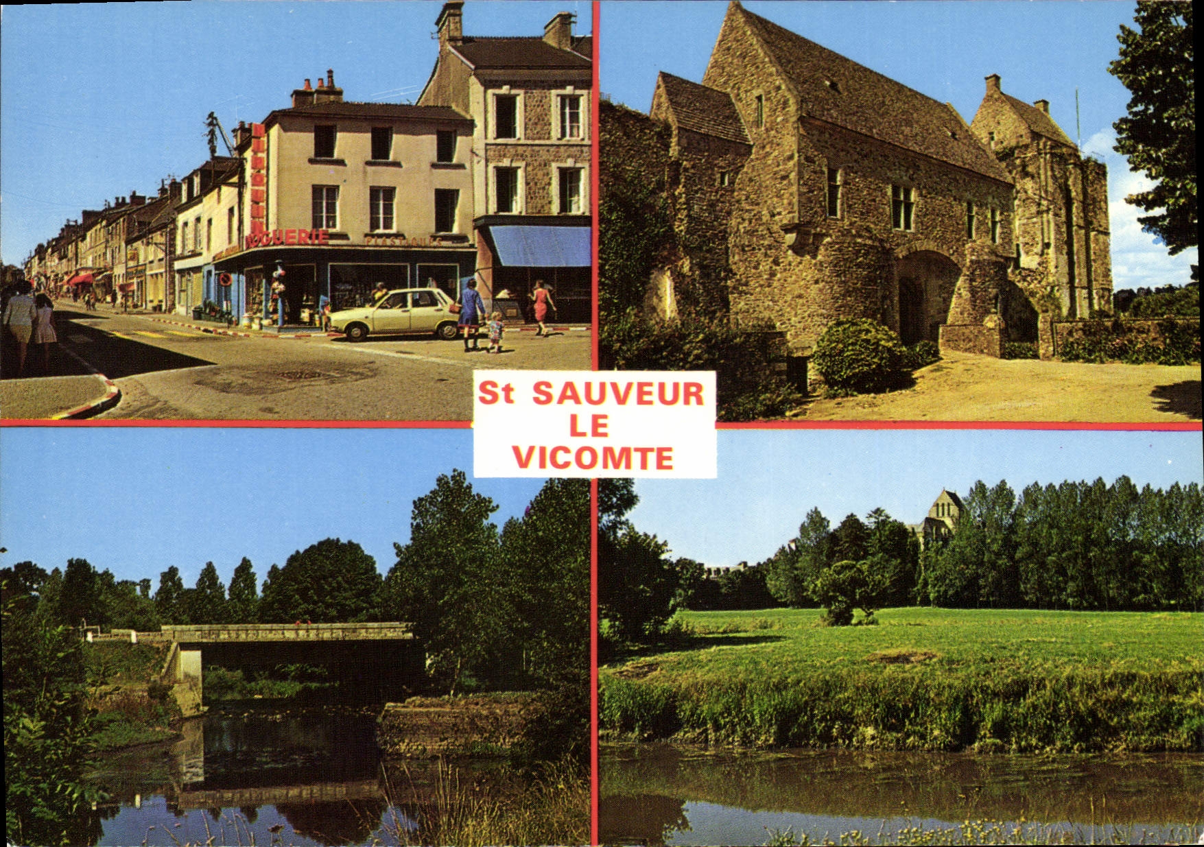 CPM St Sauveur le Vicomte Rue Principale