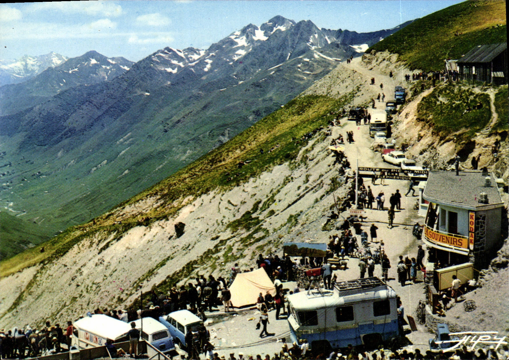 CPM Col du Tourmalet Depart de la route a peage du Pic du Midi de Bigorre 