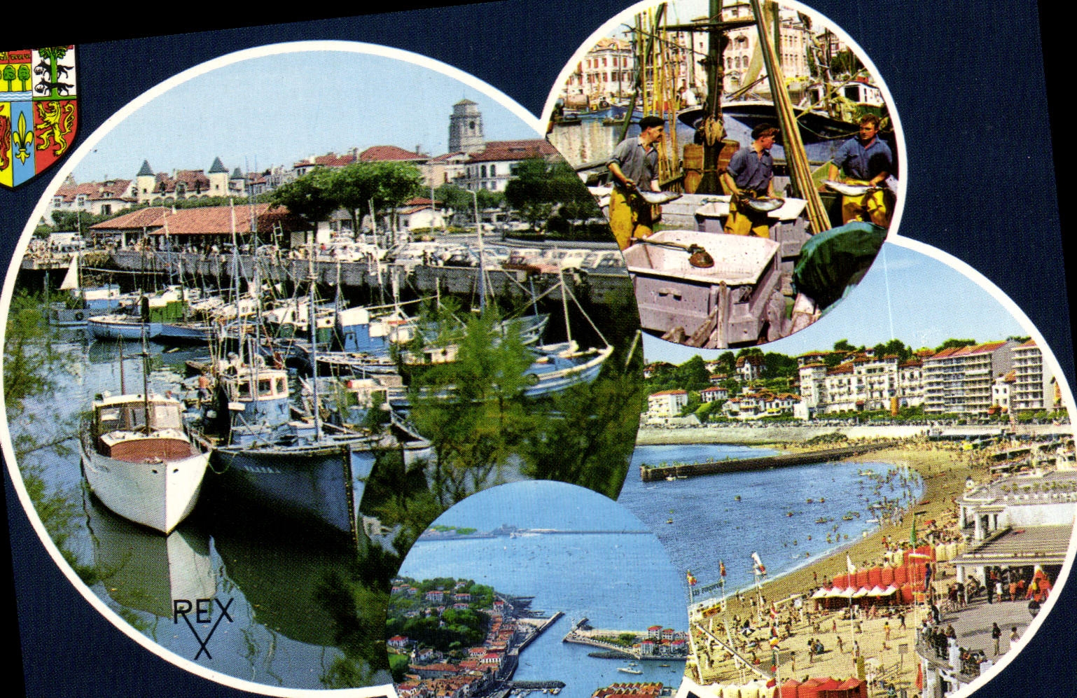 CPM St Jean de Luz PA Station Balneoire Port Sardinier et Thanier