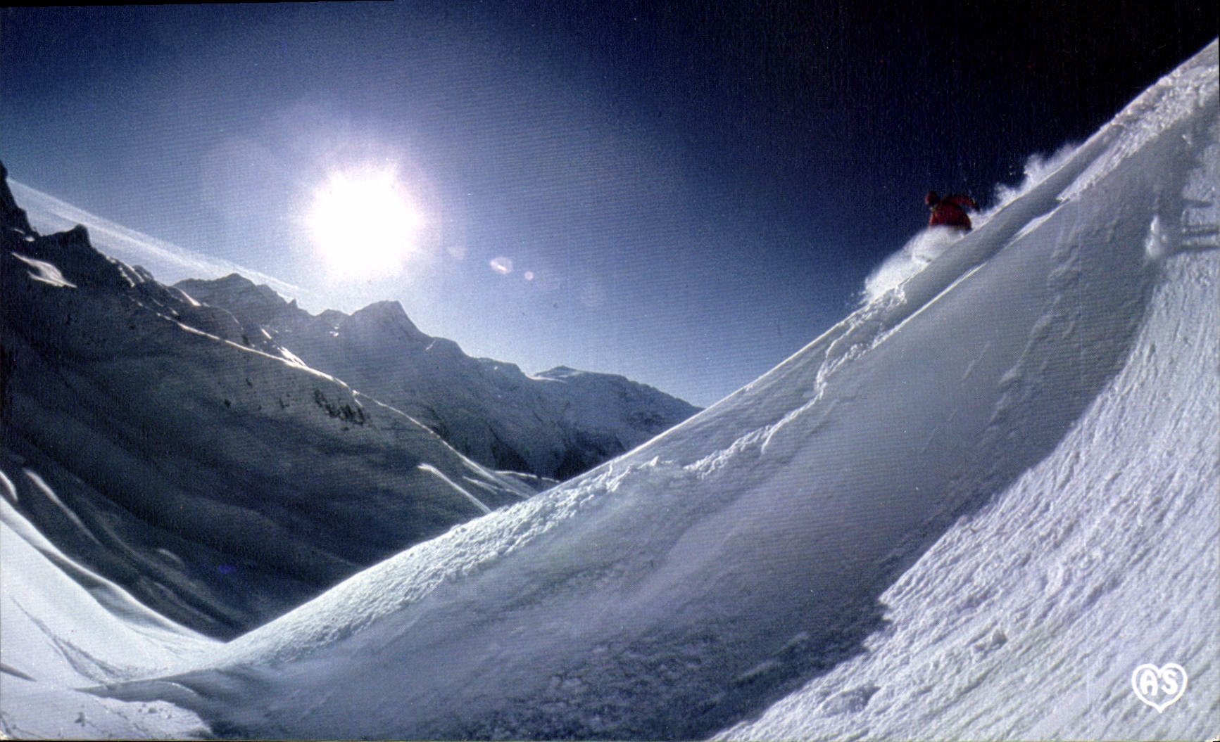 CPM L'Hiver dans nos Montagnes La derniere course avant le coucher du soleil 