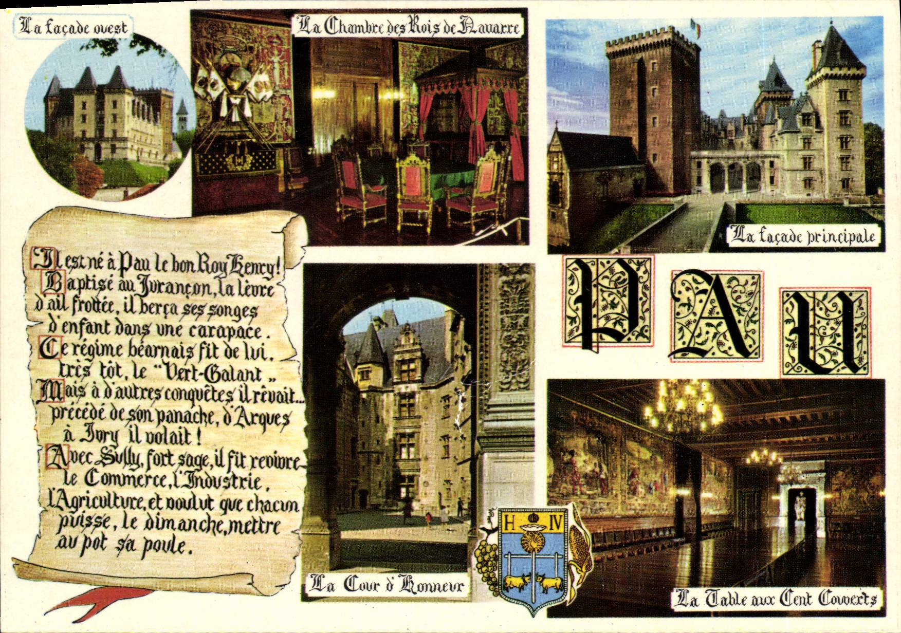 CPM Pau Souvenir du Chateau de Pau 