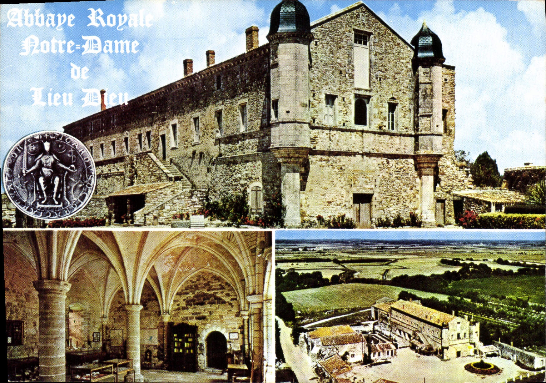 CPM Abbaye Royale Notre Dame de Lieu Dieu