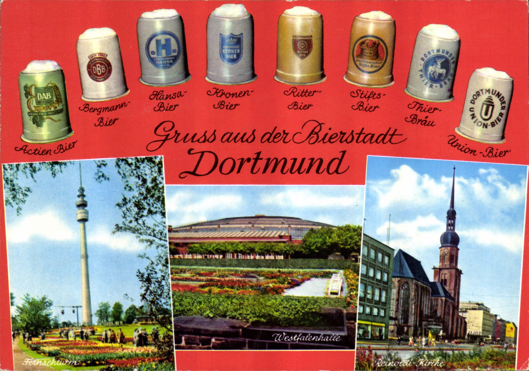 CPM Gruss aus der Bierstadt Dortmund Biere