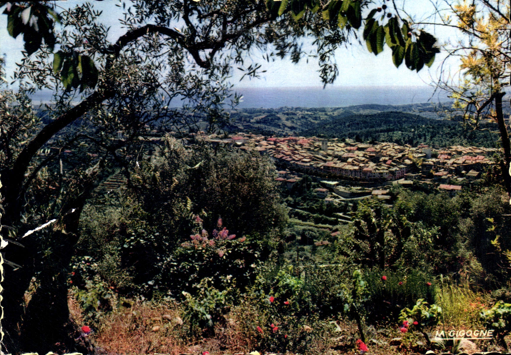 CPM Vence La Jolie Vue generale Au loin la Cote et la Mediterranee