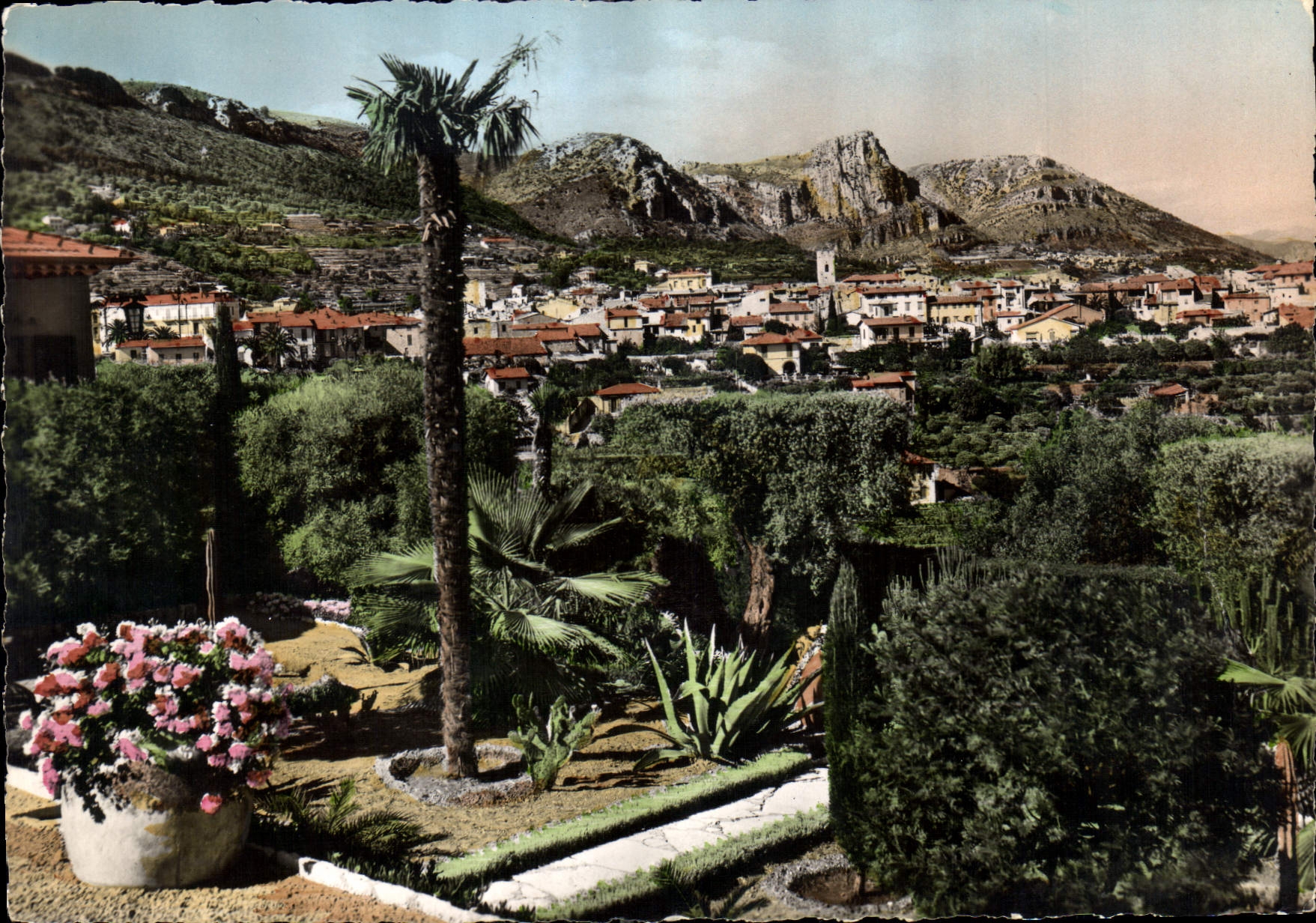 CPM Vence La Jolie AM Vue generale entre les fleurs