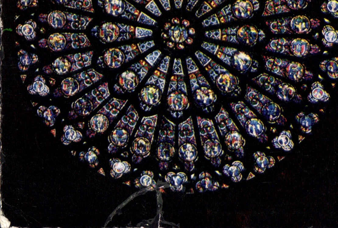 CPM Paris Notre Dame Grande rosace Nord 