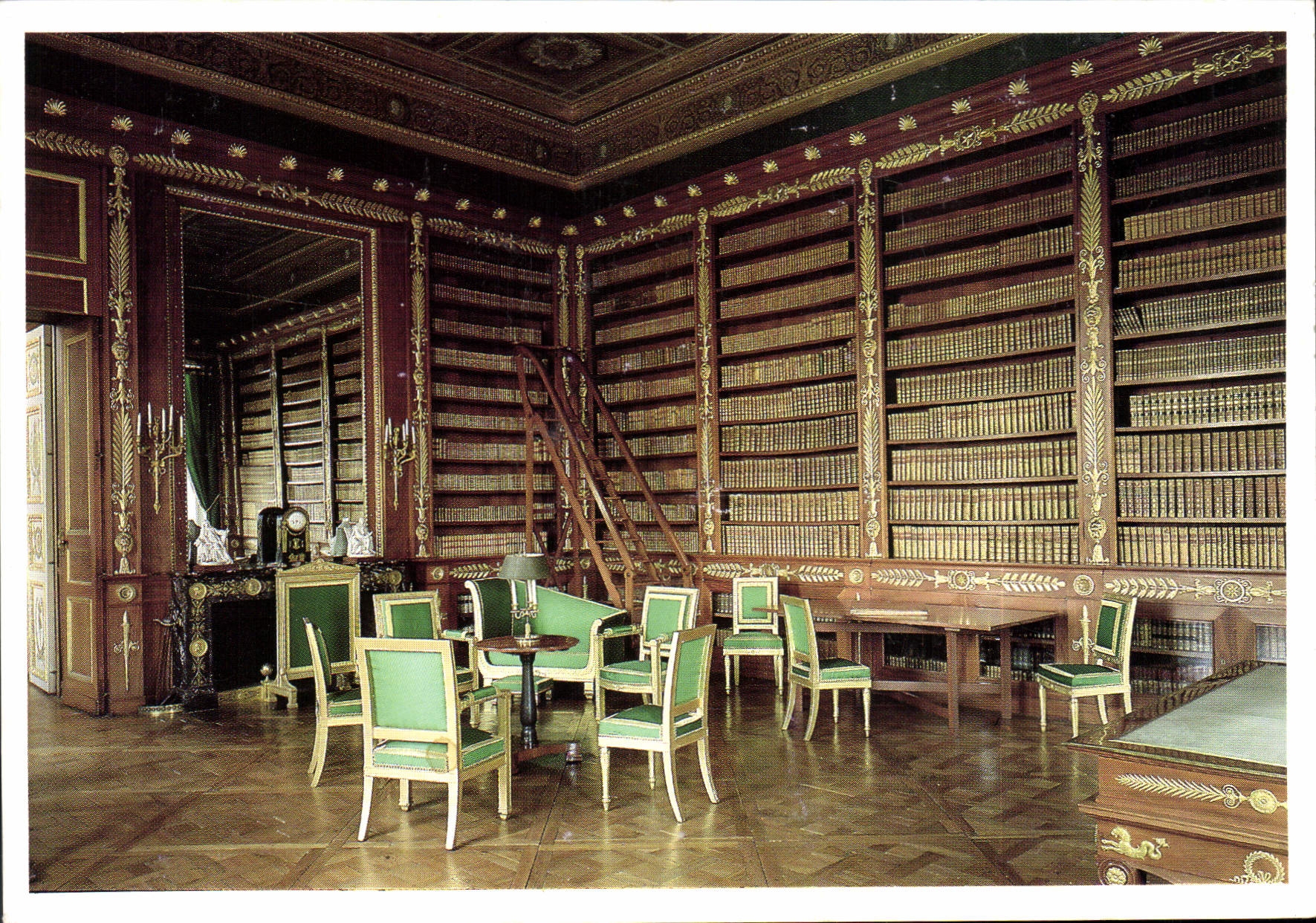CPM Chateau de Compiegne Bibliotheque