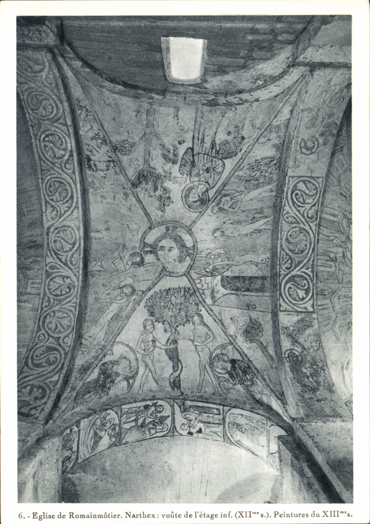 CPM Eglise de Romainmotier Narthex voute de l'etage Inf 