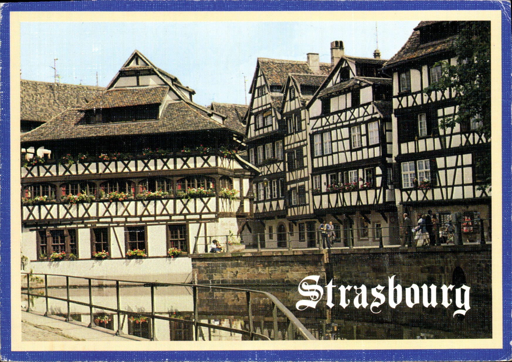 CPM Strasbourg Alsace Quartier du Bain aux Plantes