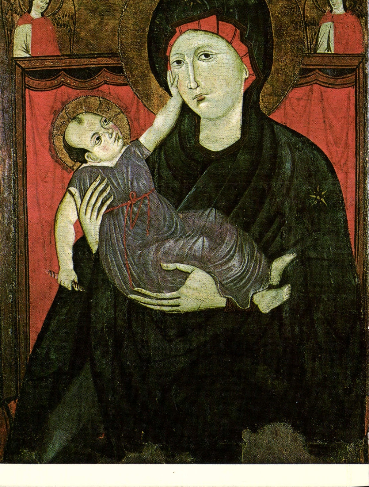 CPM Vierge a l'Enfant Maitre della Maddalena 