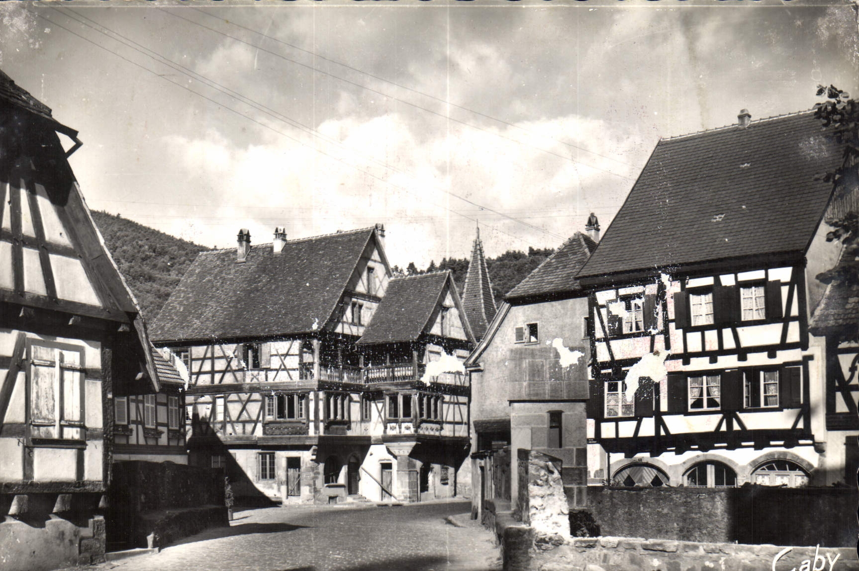 CPM Kayserberg Ht Thin Le Pont fortifee La Maison Alsacienne 