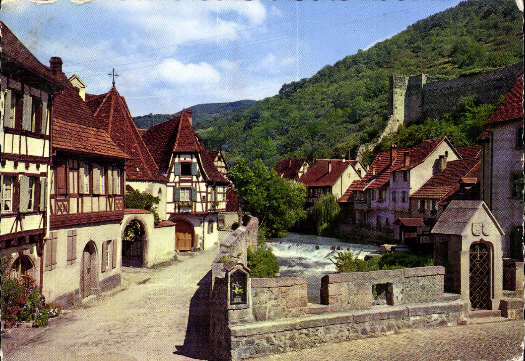CPM Kayserberg Ht Rhin Rue de l'Oberhof et la Weiss