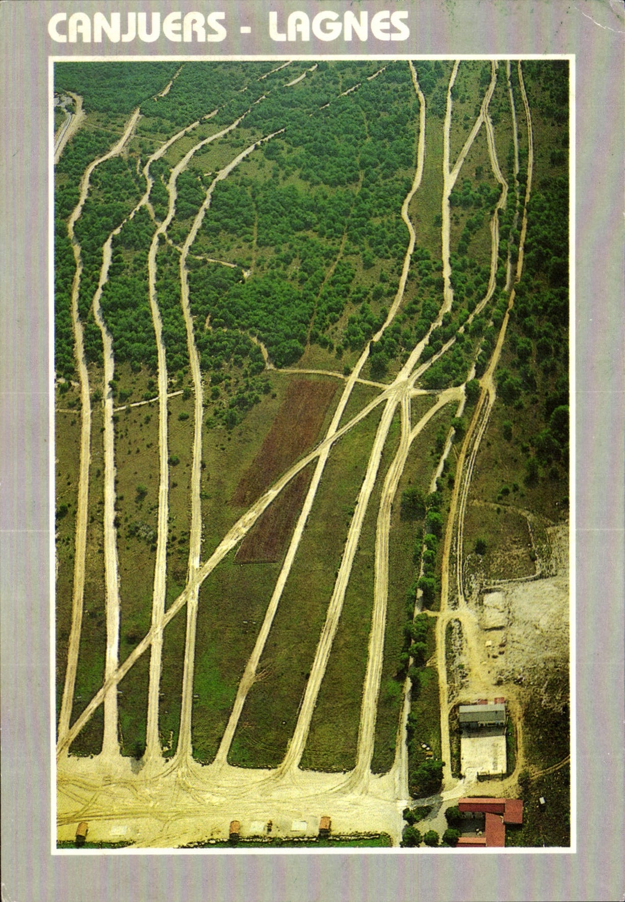 CPM Canjeurs Lagnes Vue aerienne du champ de tir de Lagnes 