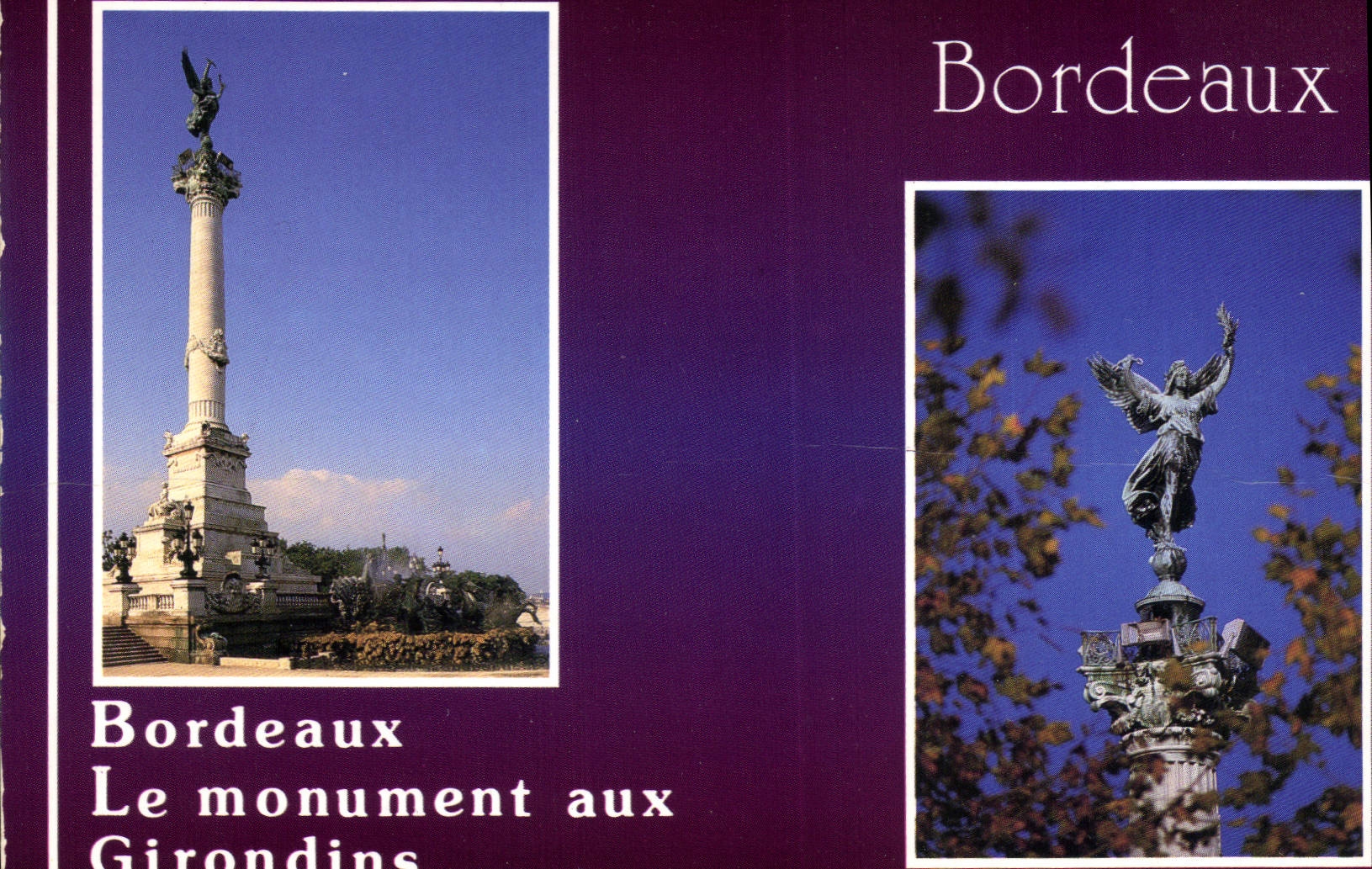 CPM Bordeaux Le monument Aux Girondins 