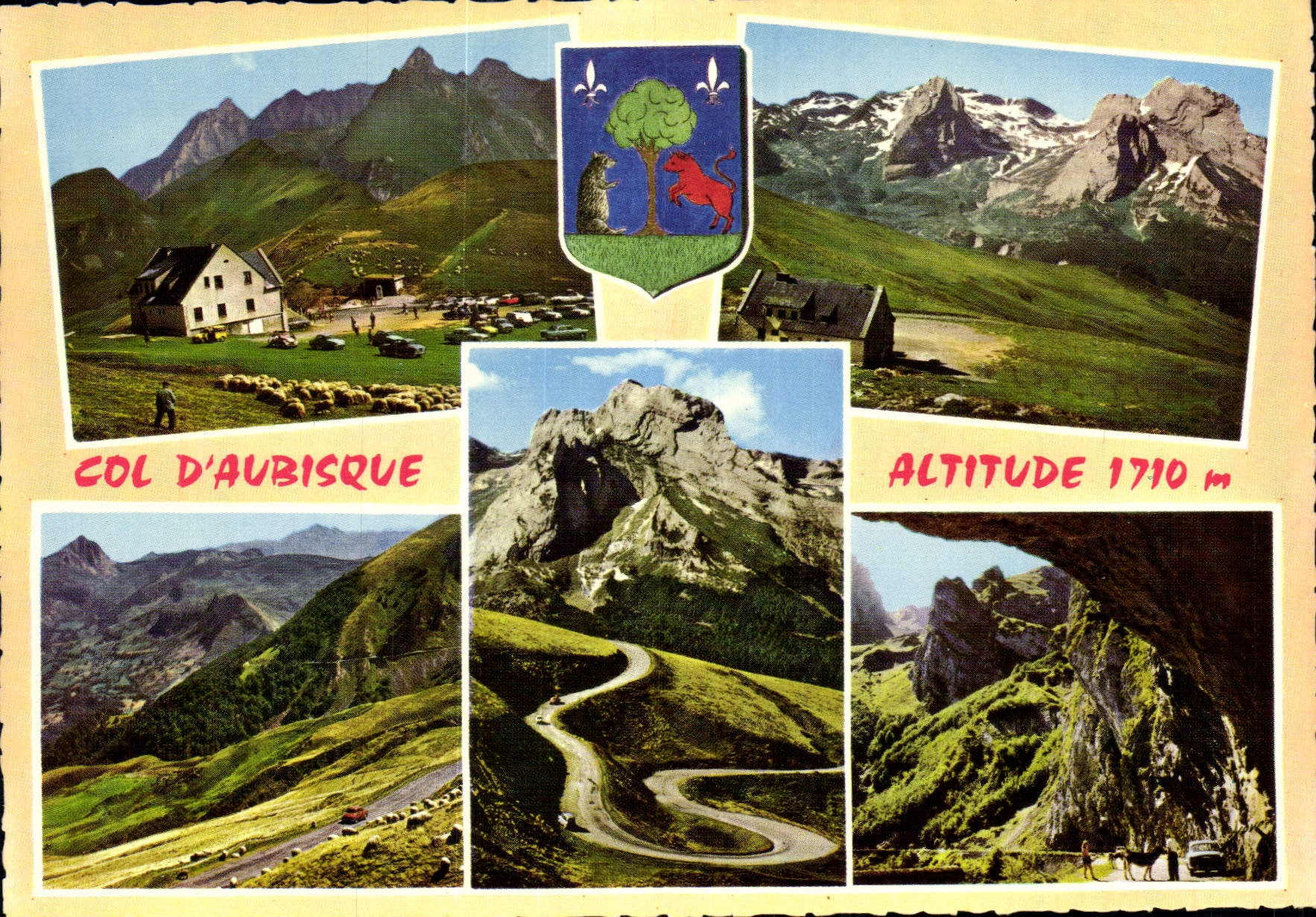 CPM Souvenir du Col d'Aubisque 