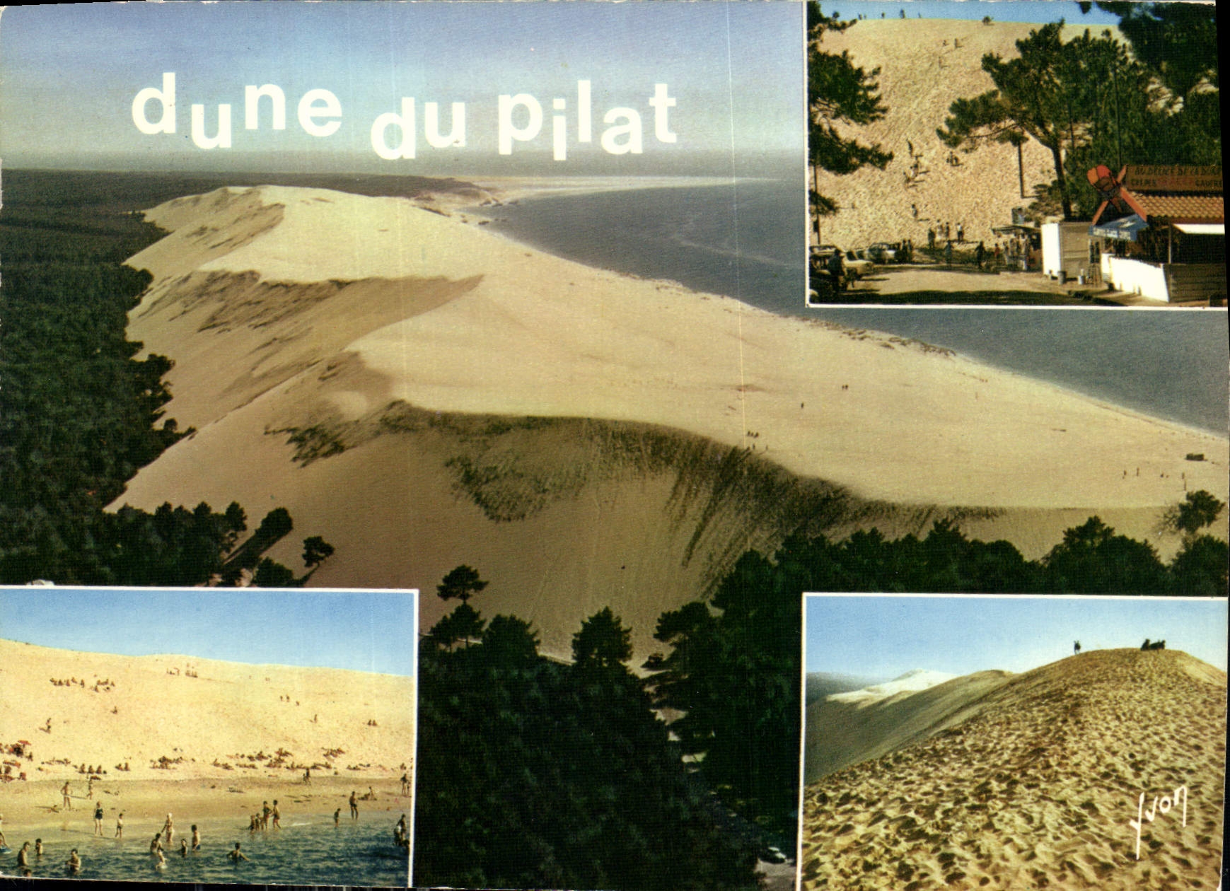 CPM Bassin d'Arcachon Gironde les Grandes dunes du Pilat les plus hautes d'Europe