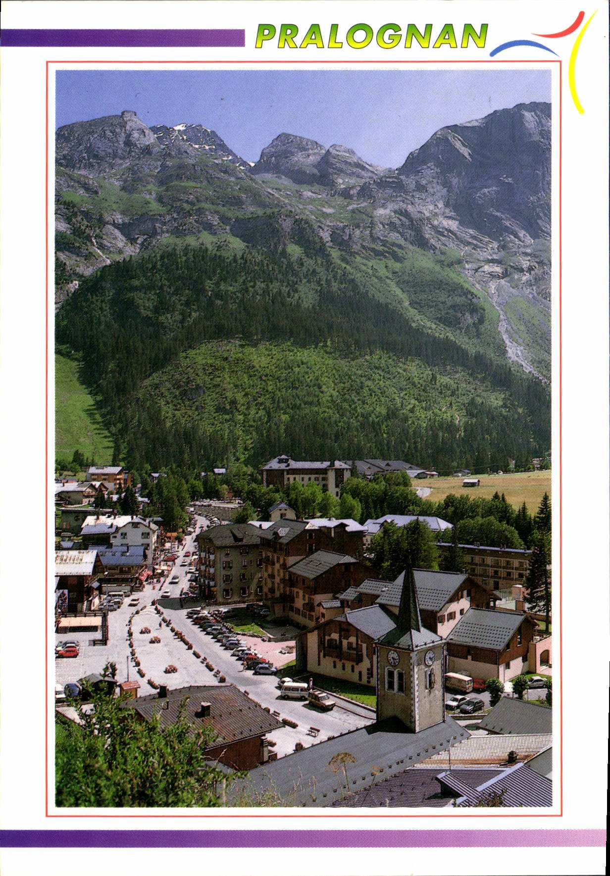 CPM Pralognan la Vanoise Savoie Echappee sur le centre du village