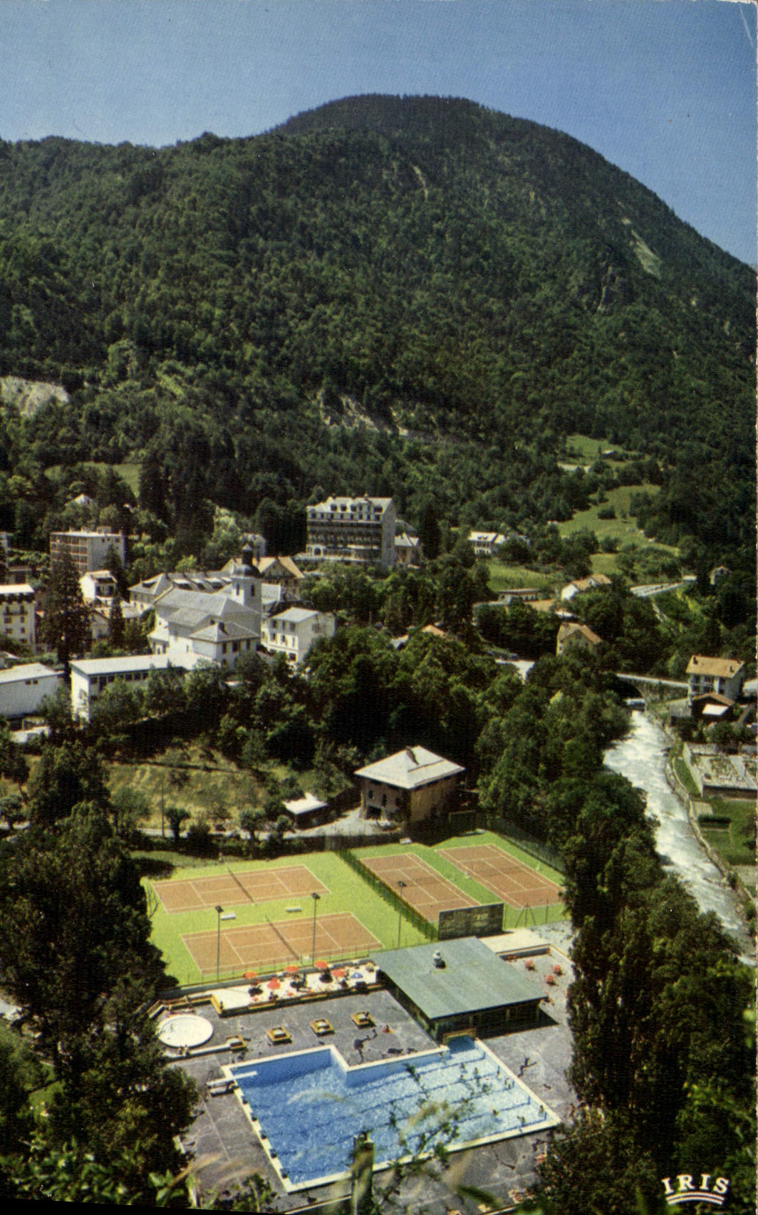 CPM Brides les Bains Savoie Tennis Piscine