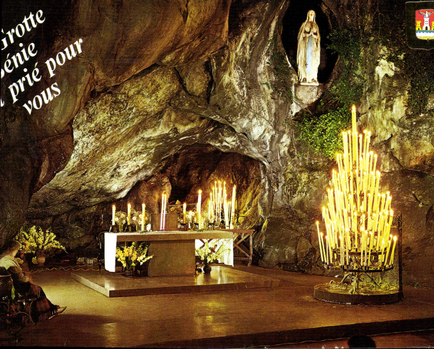 CPM Lourdes la grotte Miraculeuse 