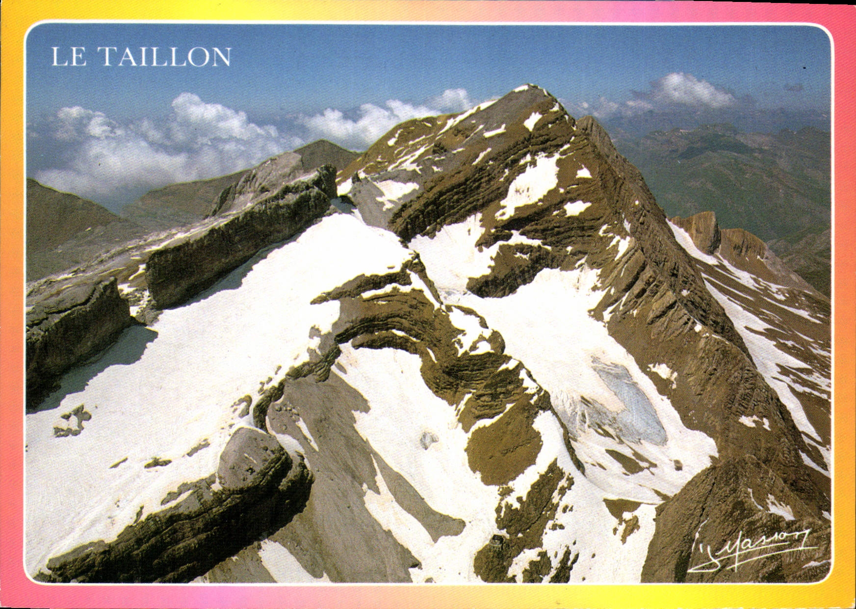 CPM Hautes Pyrenees Gavarnie Itineraire de l'ascension du Taillon le refuge des Sarradets la breche