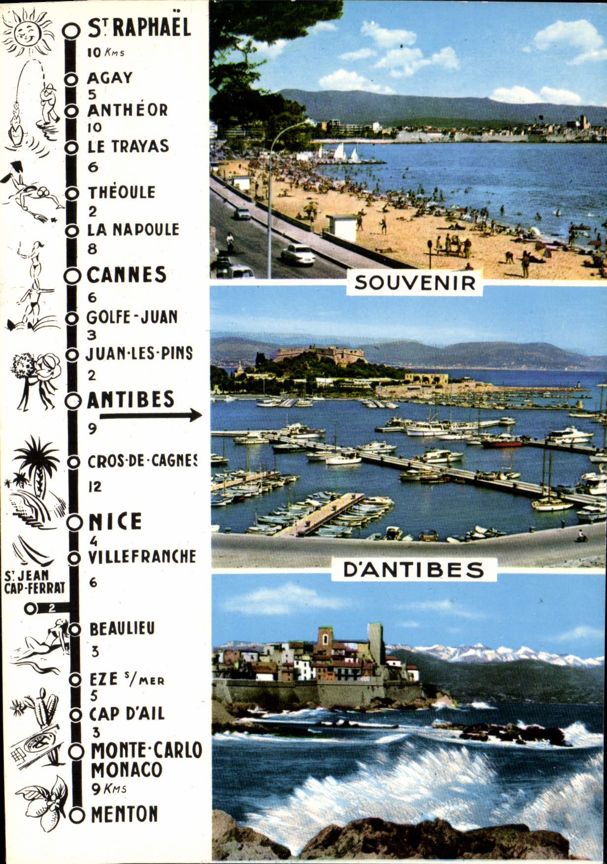 CPM Cote d'Azur Antibes A M 