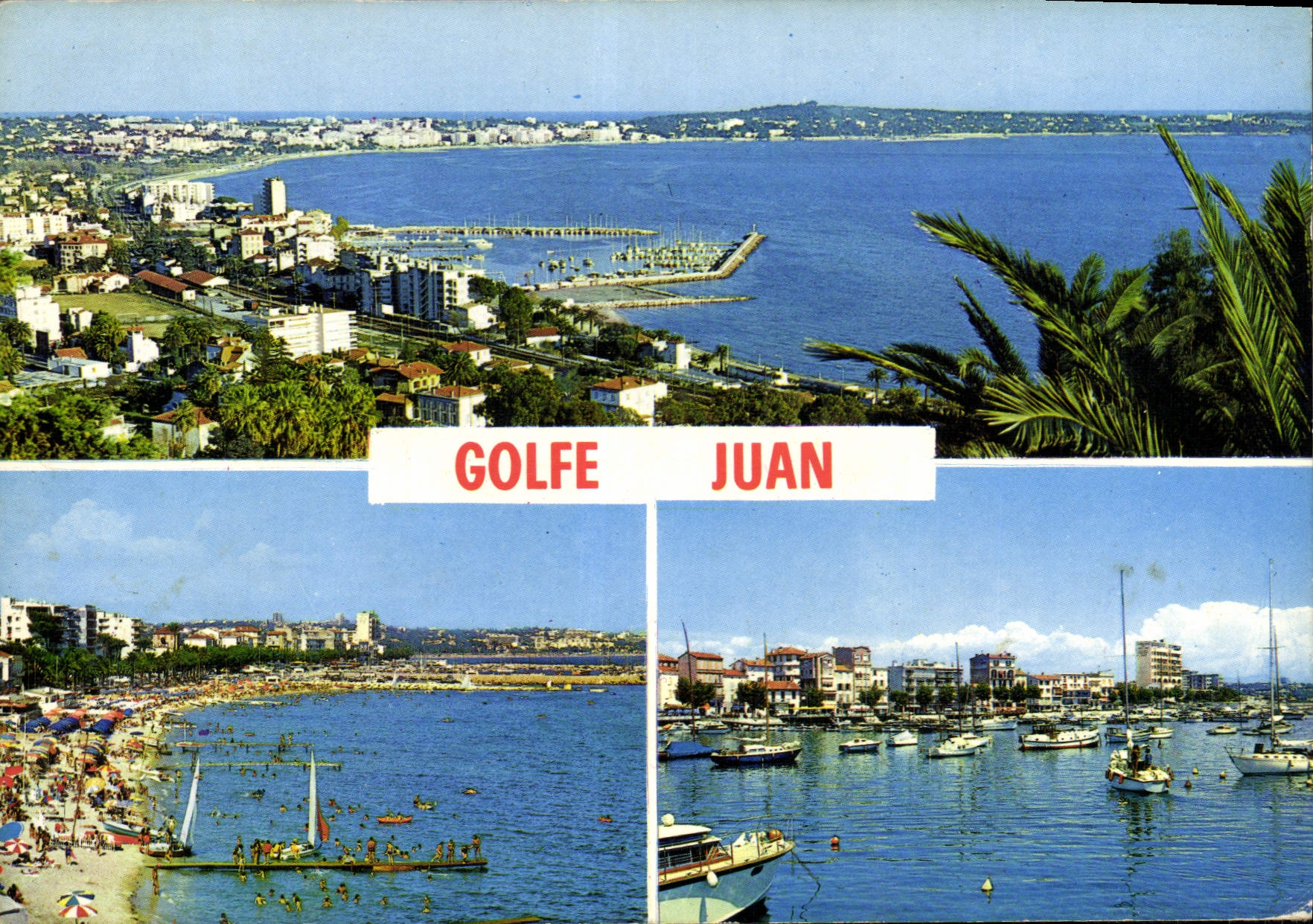 CPM Golfe Juan Cote d'Azur French Riviera vue generale les plages le port 