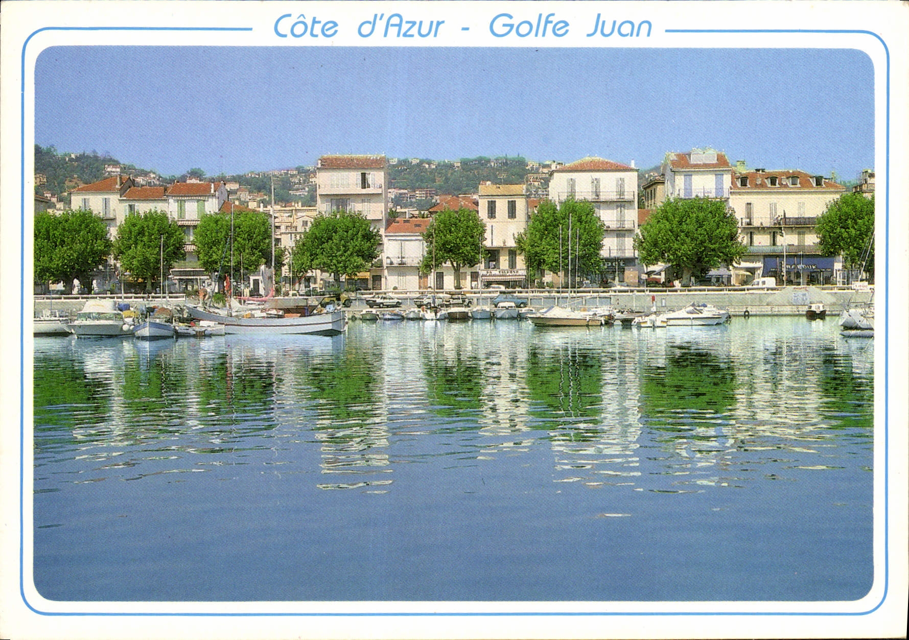 CPM Cote d'Azur Golfe Juan A M le Port et la Ville 