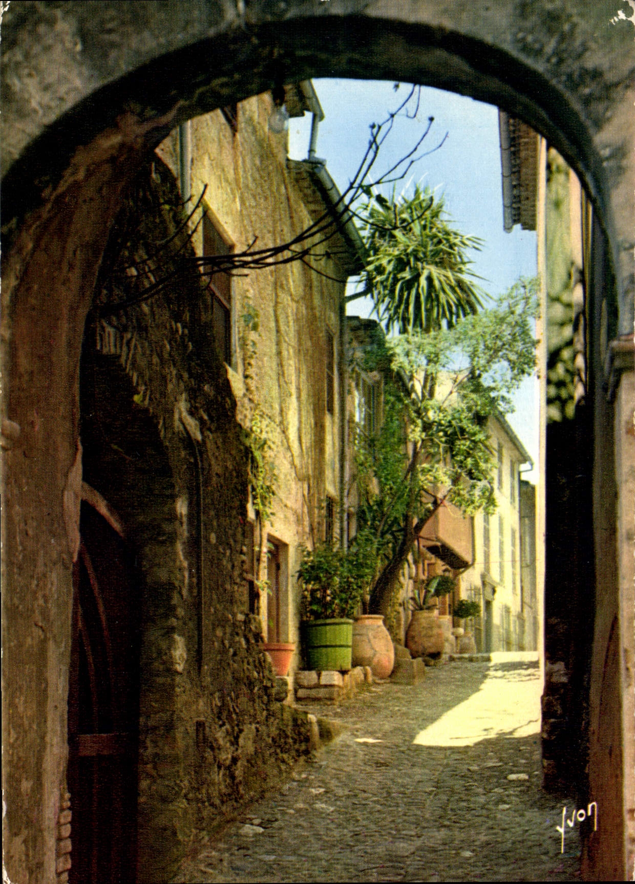 CPM Couleurs et lumiere de France la Cote d'Azur miracle de la nature Cagnes sur Mer A M Vieille rue
