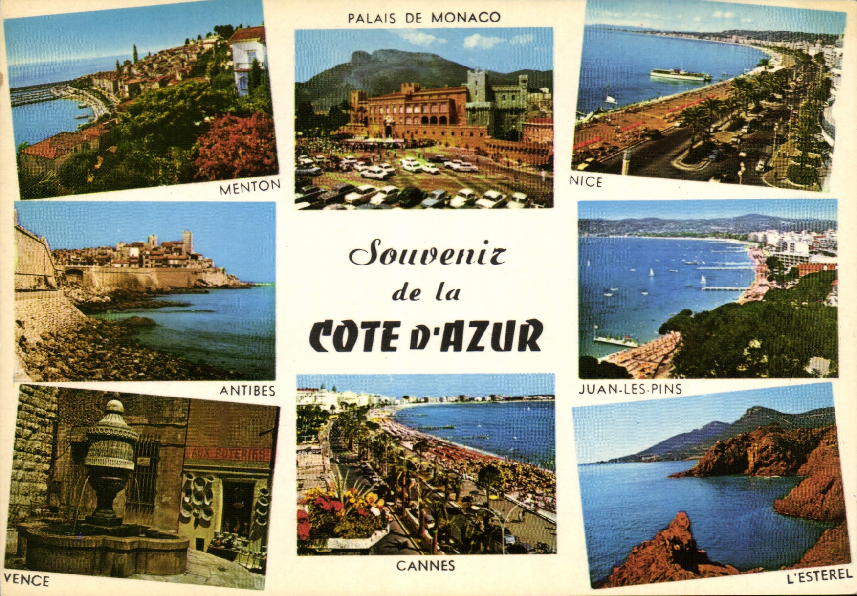 CPM Souvenir de la Cote d'Azur 