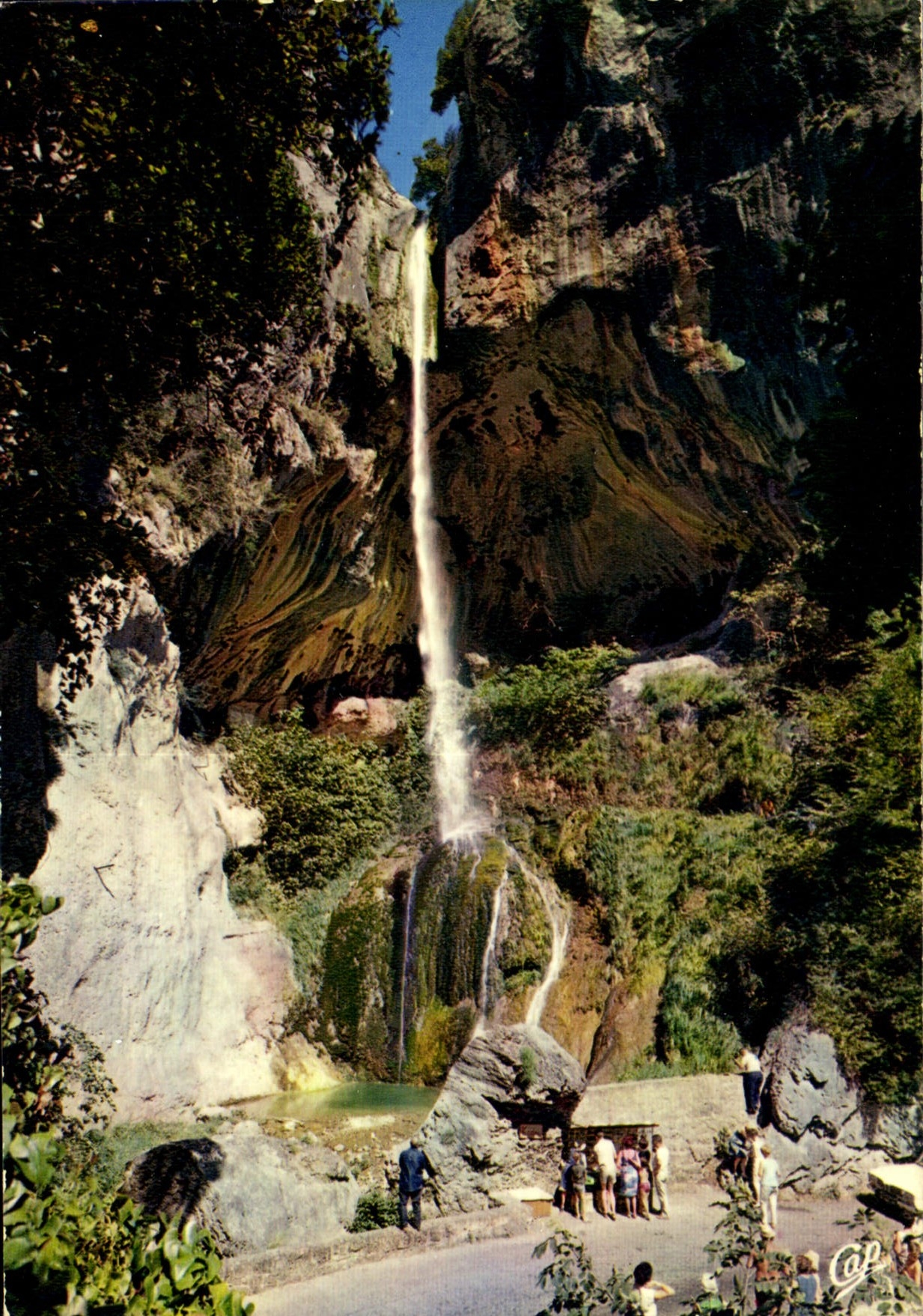 CPM Cote d'Azur Carrefour Mondial du Tourisme Les Gordes du Loup la Cascade de Courmes 