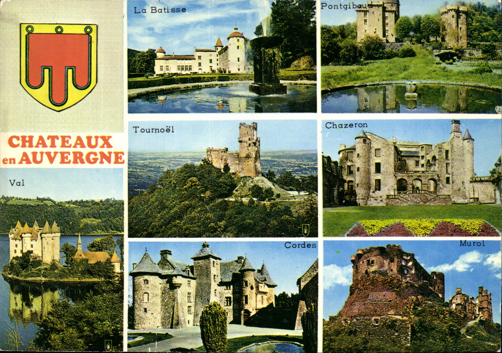 CPM Chateaux en Auvergne La Batisse Pontgibaud Tournoel Chazeron Val Cordes Murol